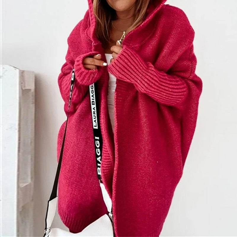 Dames Winter Cardigan Lang | Capuchon & Oversized