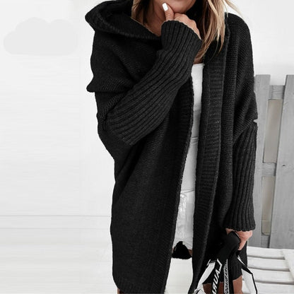 Dames Winter Cardigan Lang | Capuchon & Oversized