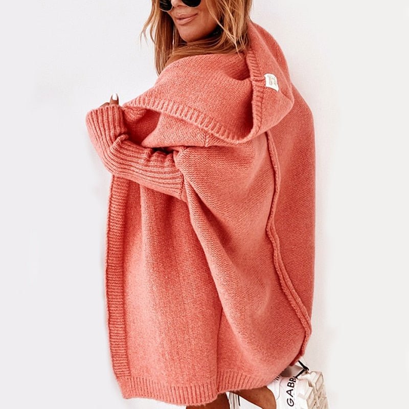 Dames Winter Cardigan Lang | Capuchon & Oversized