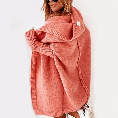 Dames Winter Cardigan Lang | Capuchon & Oversized