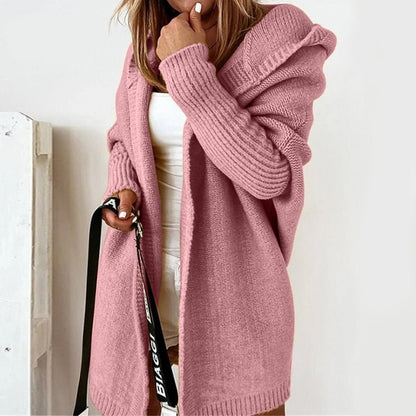 Dames Winter Cardigan Lang | Capuchon & Oversized