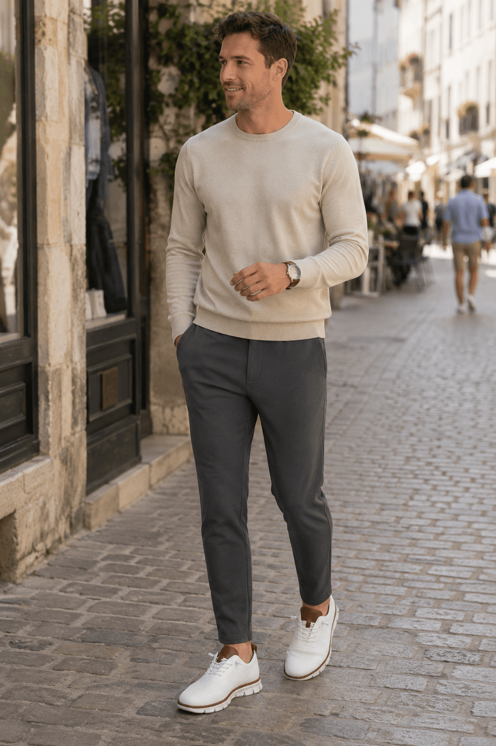 Sneakers Heren | Gebreid met Veters & Orthopedisch