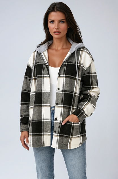 Suzy Jas Dames | Geruit met Capuchon