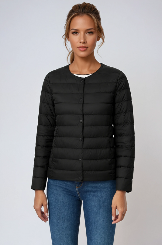 Evie Tussenjas Dames | Gewatteerd & Knoopsluiting