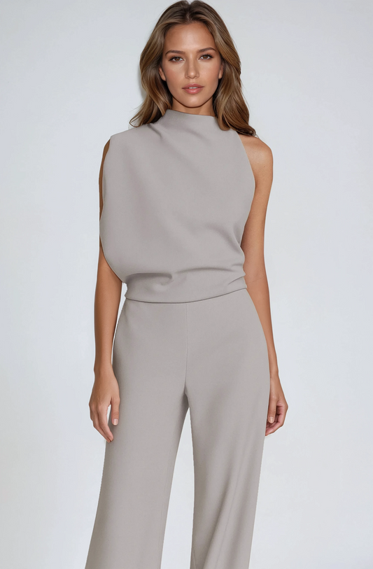 Monica Dames Jumpsuit | Mouwloos & Wijde Pijpen