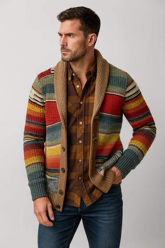Vest Heren | Gebreid & Gestreept