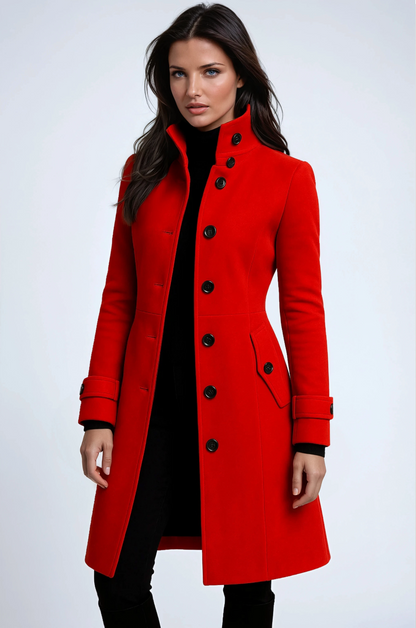 Sandy Winterjas Dames Trenchcoat | Hoge Kraag