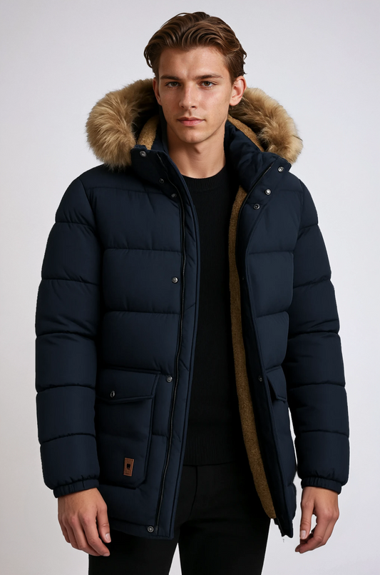 Matt - Winterjas Heren | Bontkraag & Capuchon