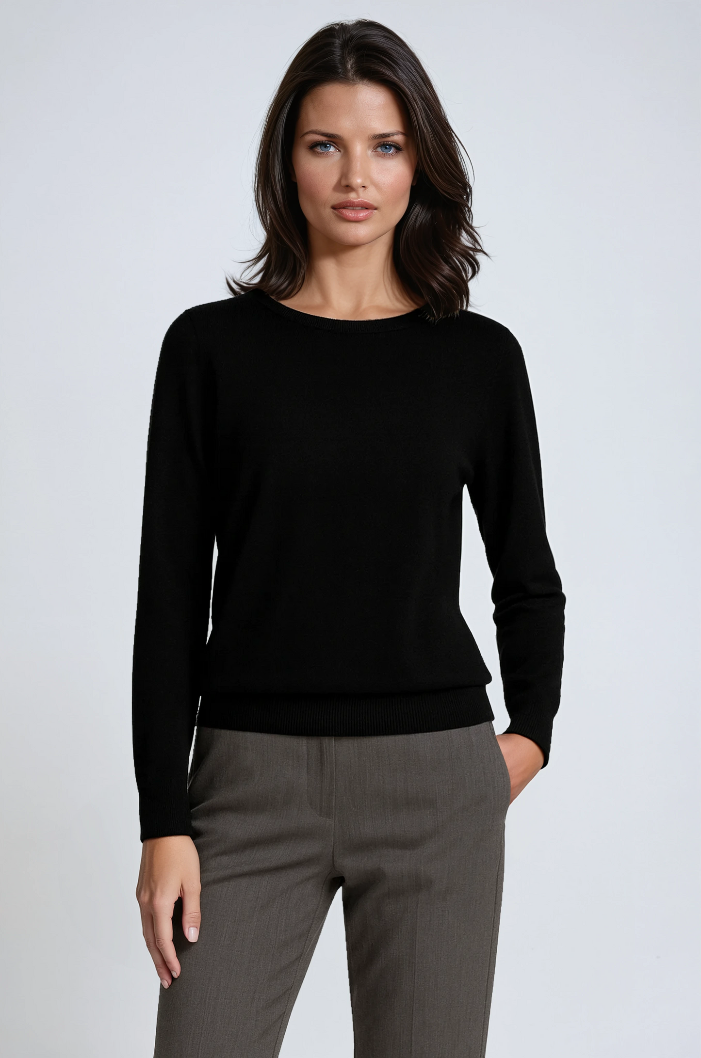 Trui Dames | Lange Mouw & Ronde Hals
