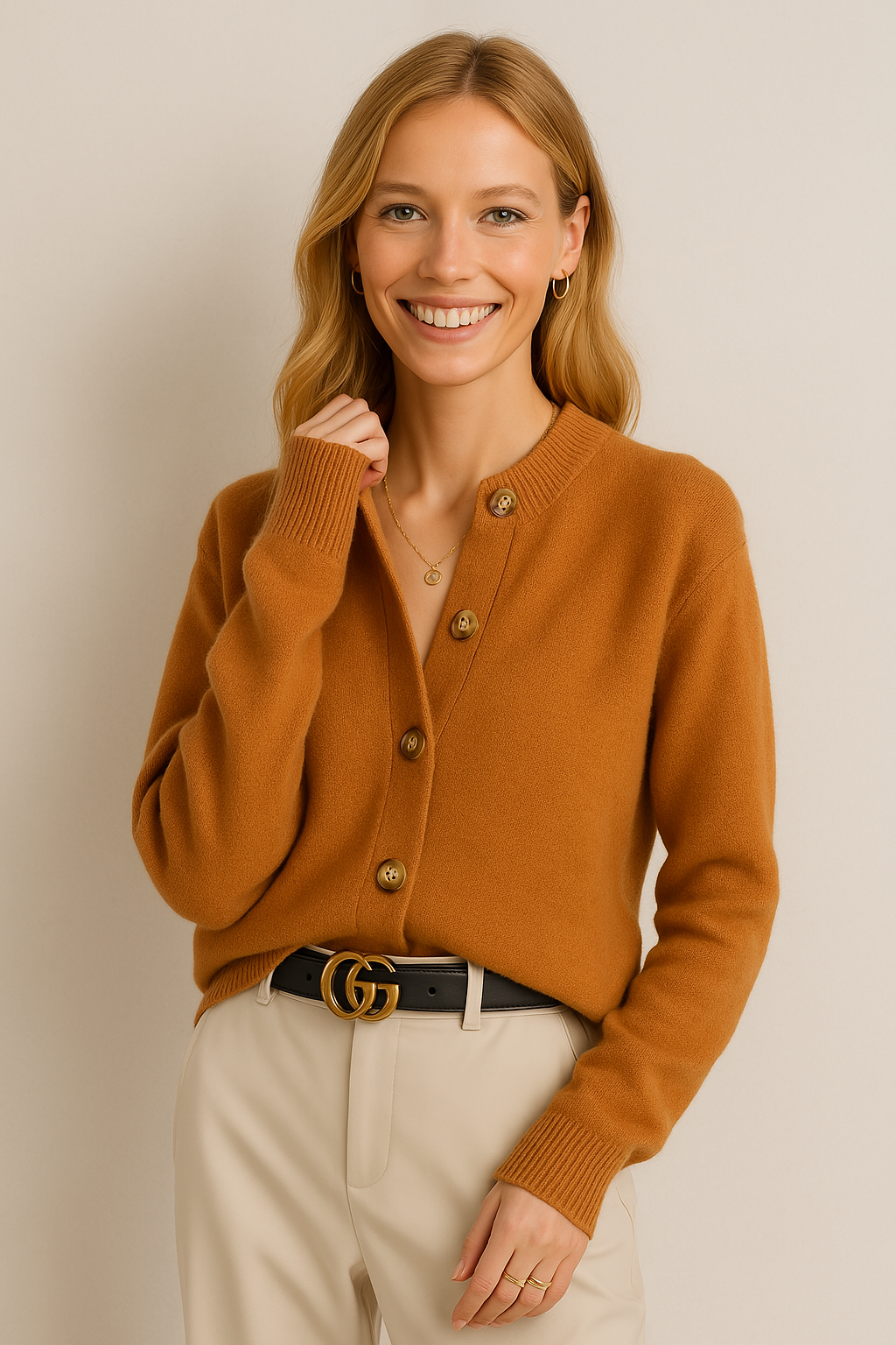 Dames Vest | Gebreid met Knopen