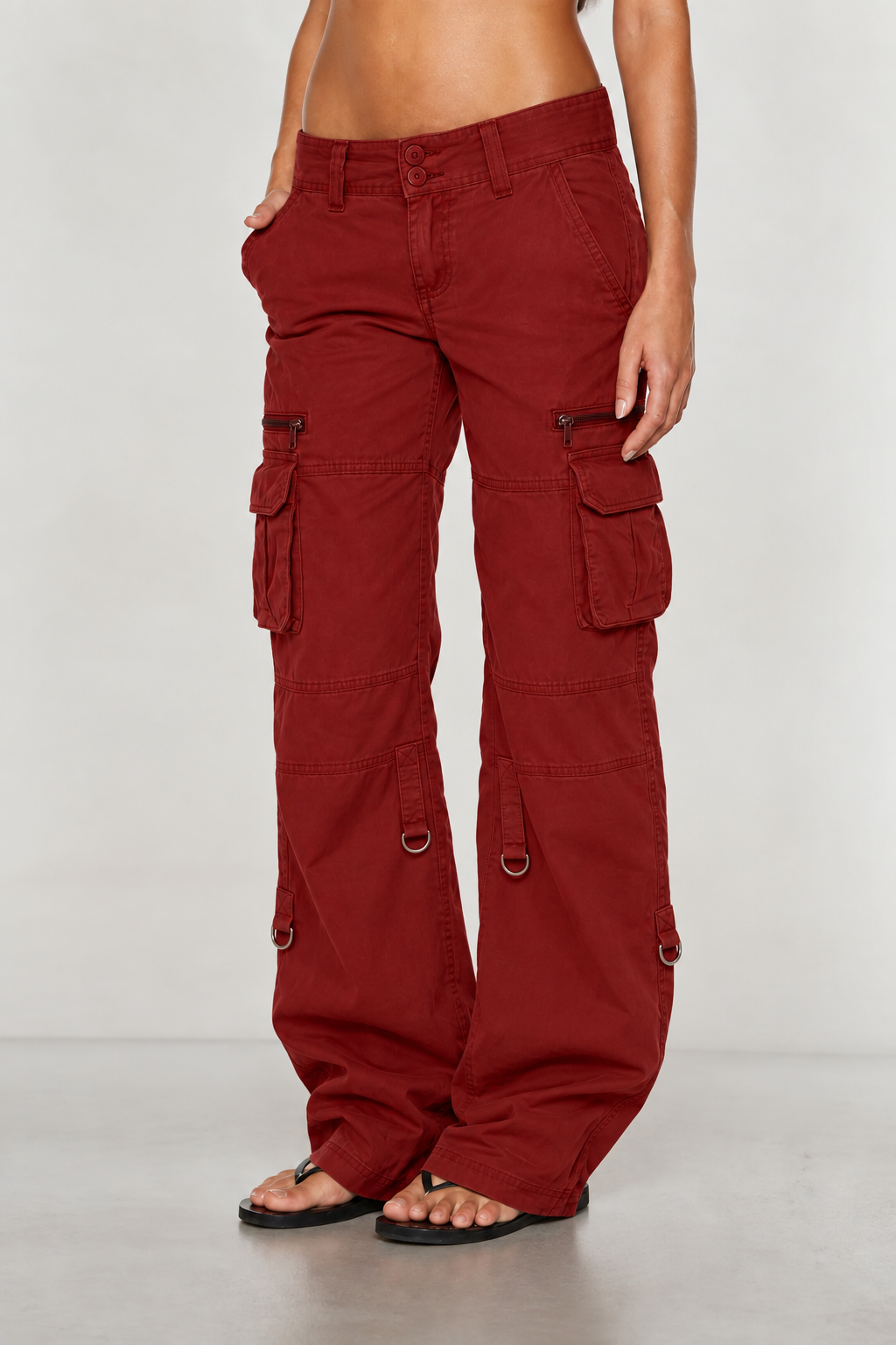 Dames Spijkerbroek Alternatief | Wide Leg Cargobroek