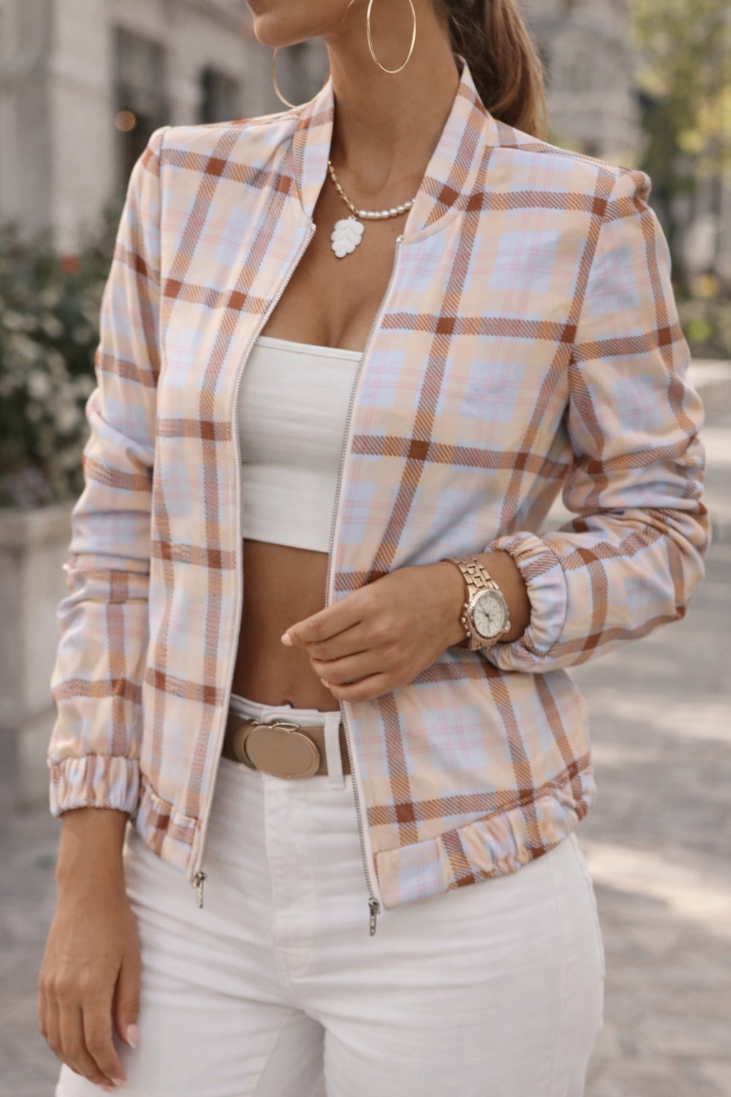 Stijlvol Bomberjack Dames | Opstaande kraag