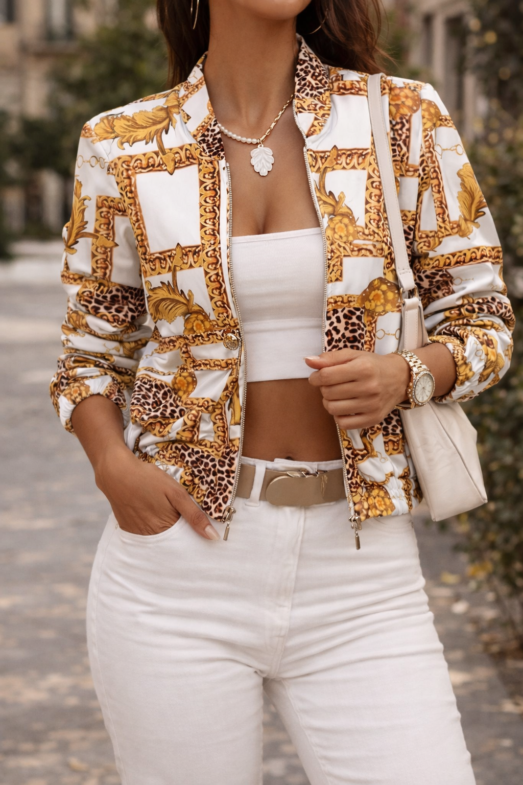 Stijlvol Bomberjack Dames | Opstaande kraag