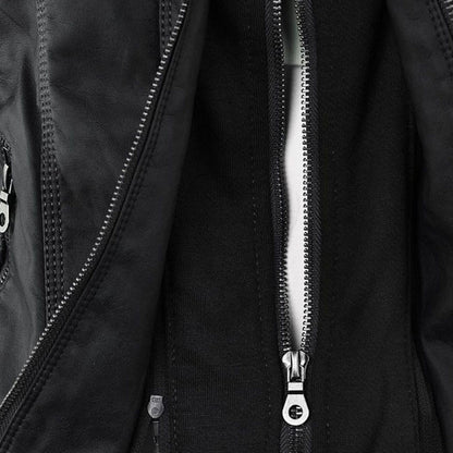 Aurora Leren Jas Dames jas | Capuchon