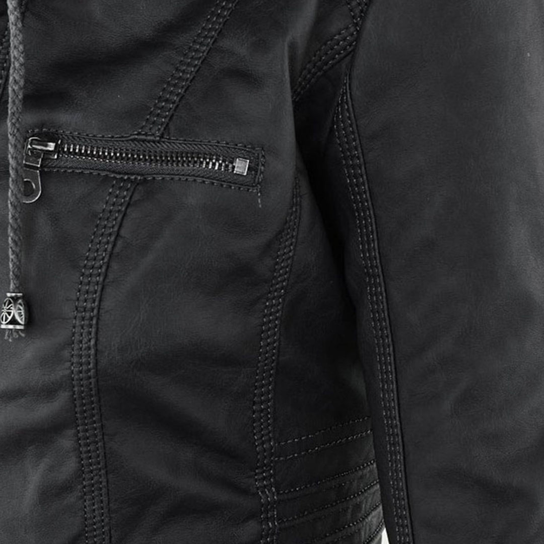 Aurora Leren Jas Dames jas | Capuchon