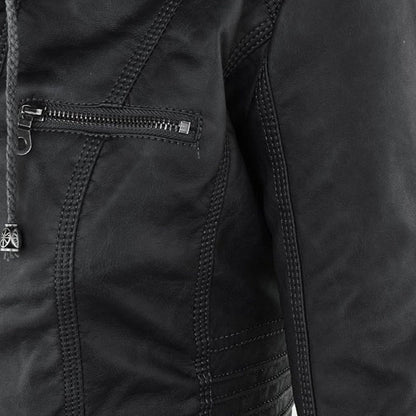 Aurora Leren Jas Dames jas | Capuchon