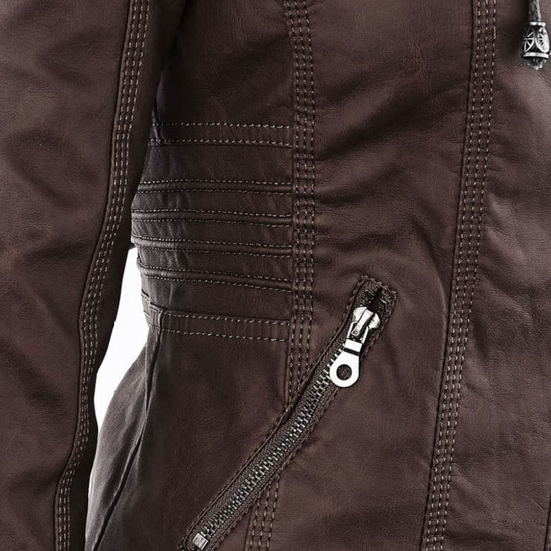 Aurora Leren Jas Dames jas | Capuchon