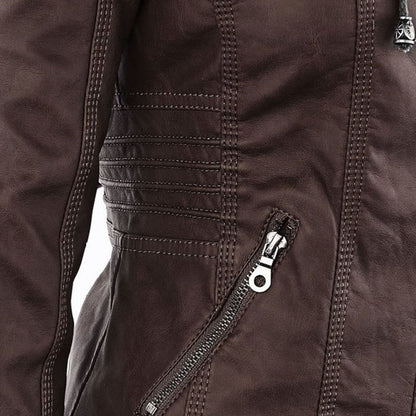 Aurora Leren Jas Dames jas | Capuchon