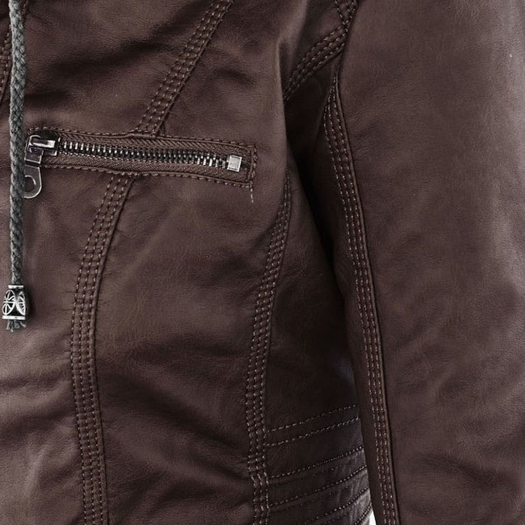 Aurora Leren Jas Dames jas | Capuchon