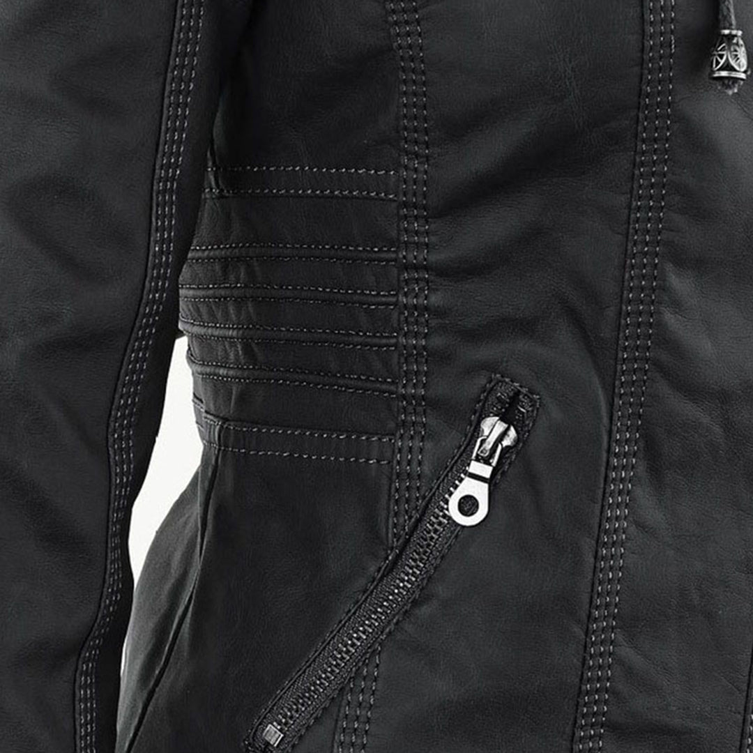 Aurora Leren Jas Dames jas | Capuchon