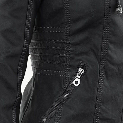 Aurora Leren Jas Dames jas | Capuchon
