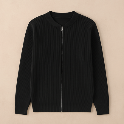 Gebreid Heren Vest met Rits | Minimalistisch & Tijdloos