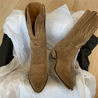 Cowboylaarzen met Stikseldetail Stijlvol en Comfortabel