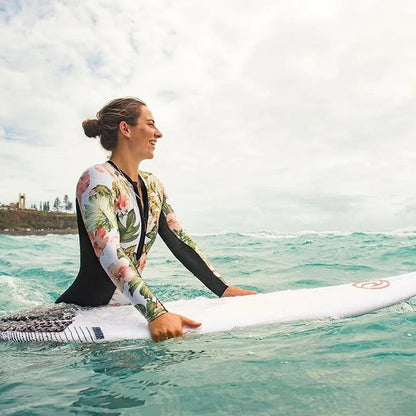 Dames Surf Badpak met Lange Mouwen – UV-bescherming en Sneldrogend T-E