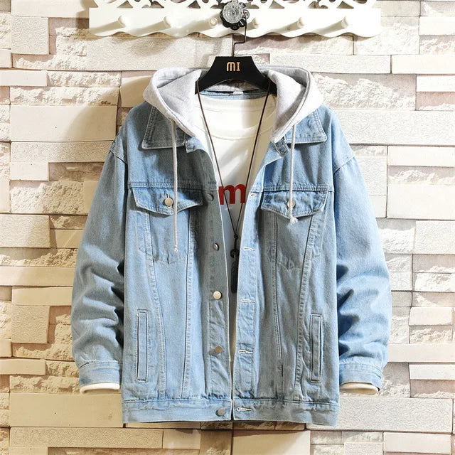 Milan - Heren Denim Jacket met Capuchon