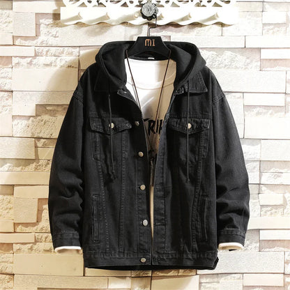 Milan - Heren Denim Jacket met Capuchon