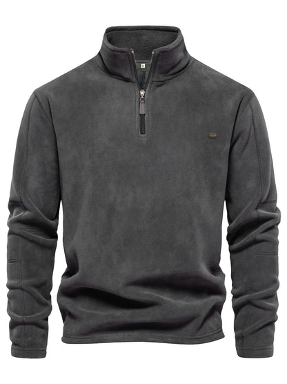 Renfrey - Fleece Coltrui met Halve Rits