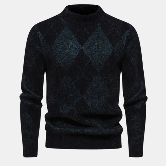 Elegante Argyle Gebreide Herentrui