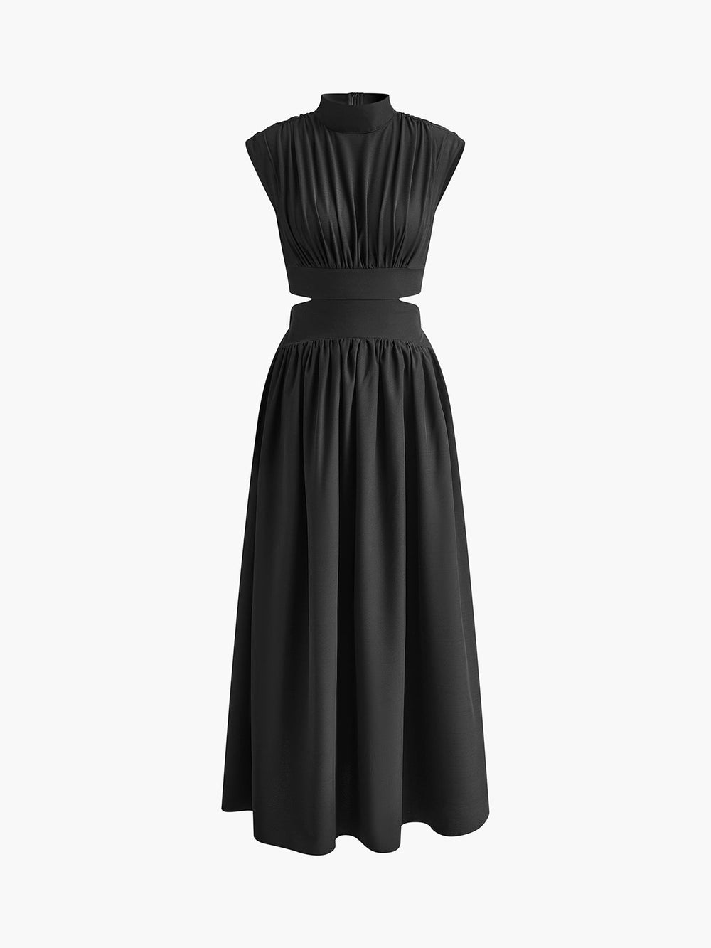 Elegante dames zomerjurk met cut-out taille – stijlvolle maxi jurk voor speciale gelegenheden