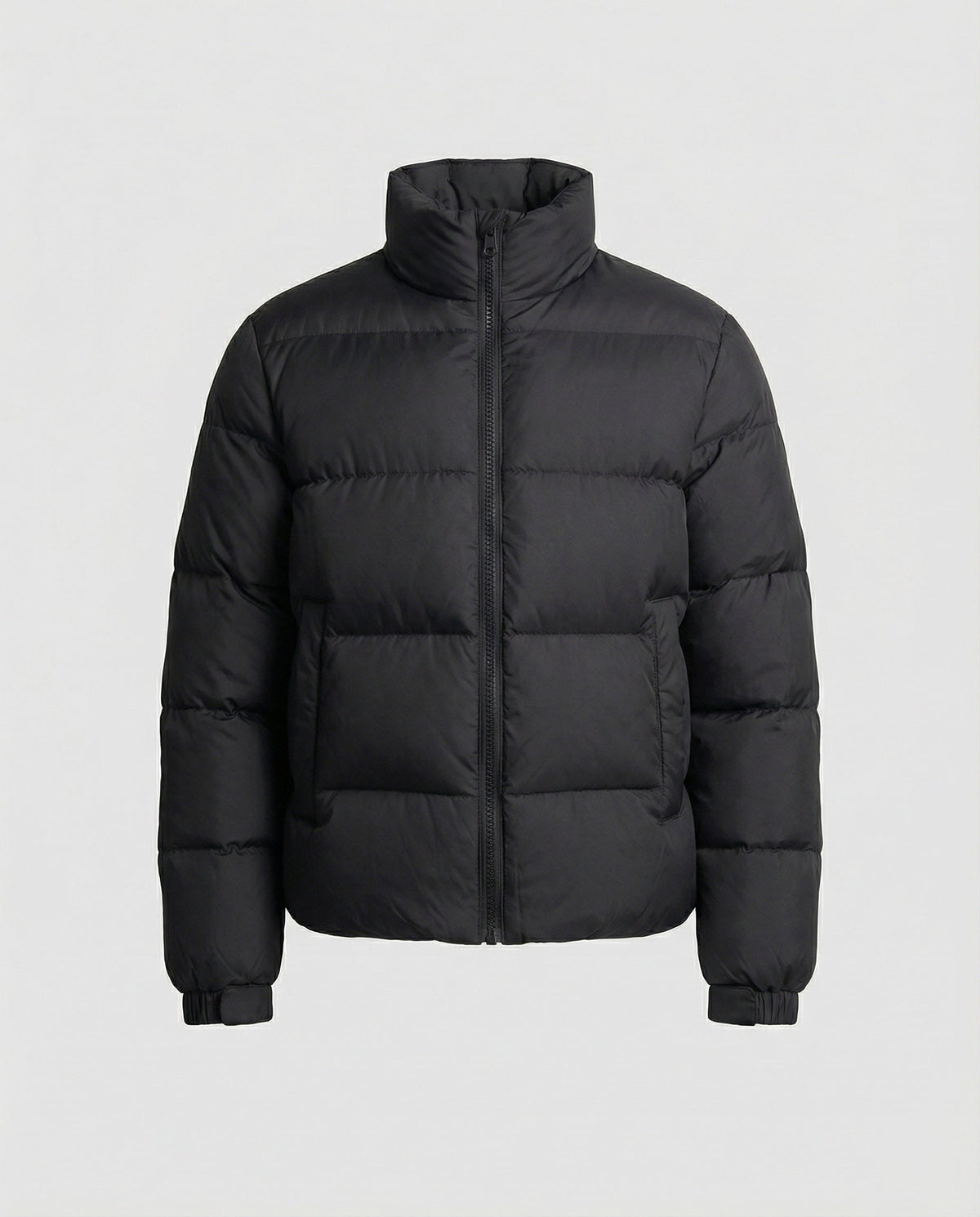 Heren Winterjas Puffer Jacket | Hoge Kraag & Ritssluiting