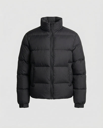 Heren Winterjas Puffer Jacket | Hoge Kraag & Ritssluiting