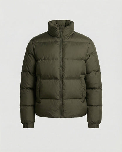 Heren Winterjas Puffer Jacket | Hoge Kraag & Ritssluiting