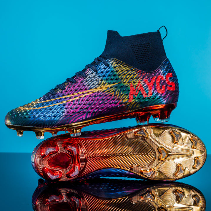Heren Voetbalschoenen | High-Top Schoenen met Gouden Zool