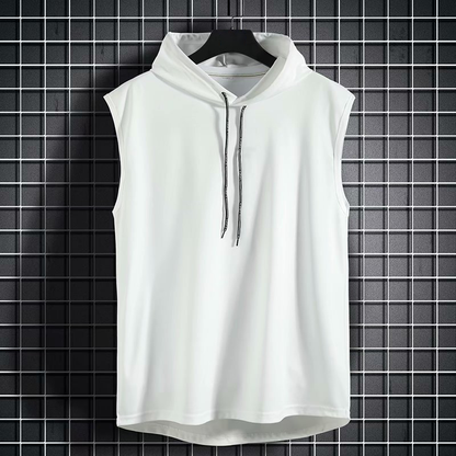 Flex-Fit – Mouwloos Sportshirt met Capuchon voor Heren
