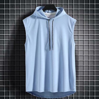 Flex-Fit – Mouwloos Sportshirt met Capuchon voor Heren