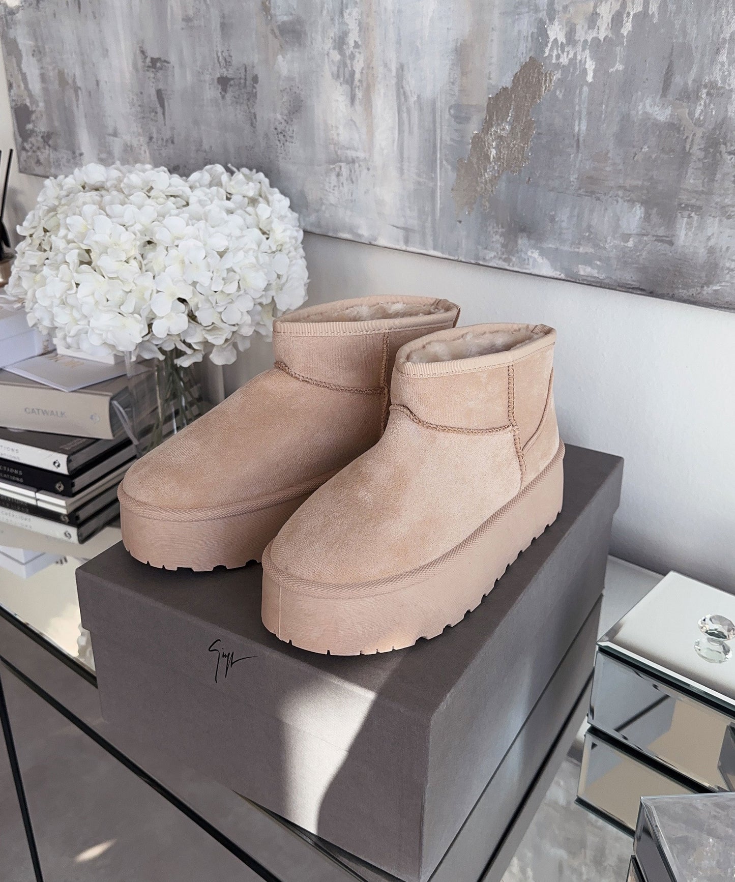 Beige Boots Dames | Warme Voering