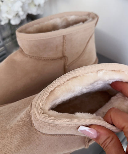 Beige Boots Dames | Warme Voering