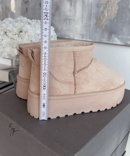 Beige Boots Dames | Warme Voering