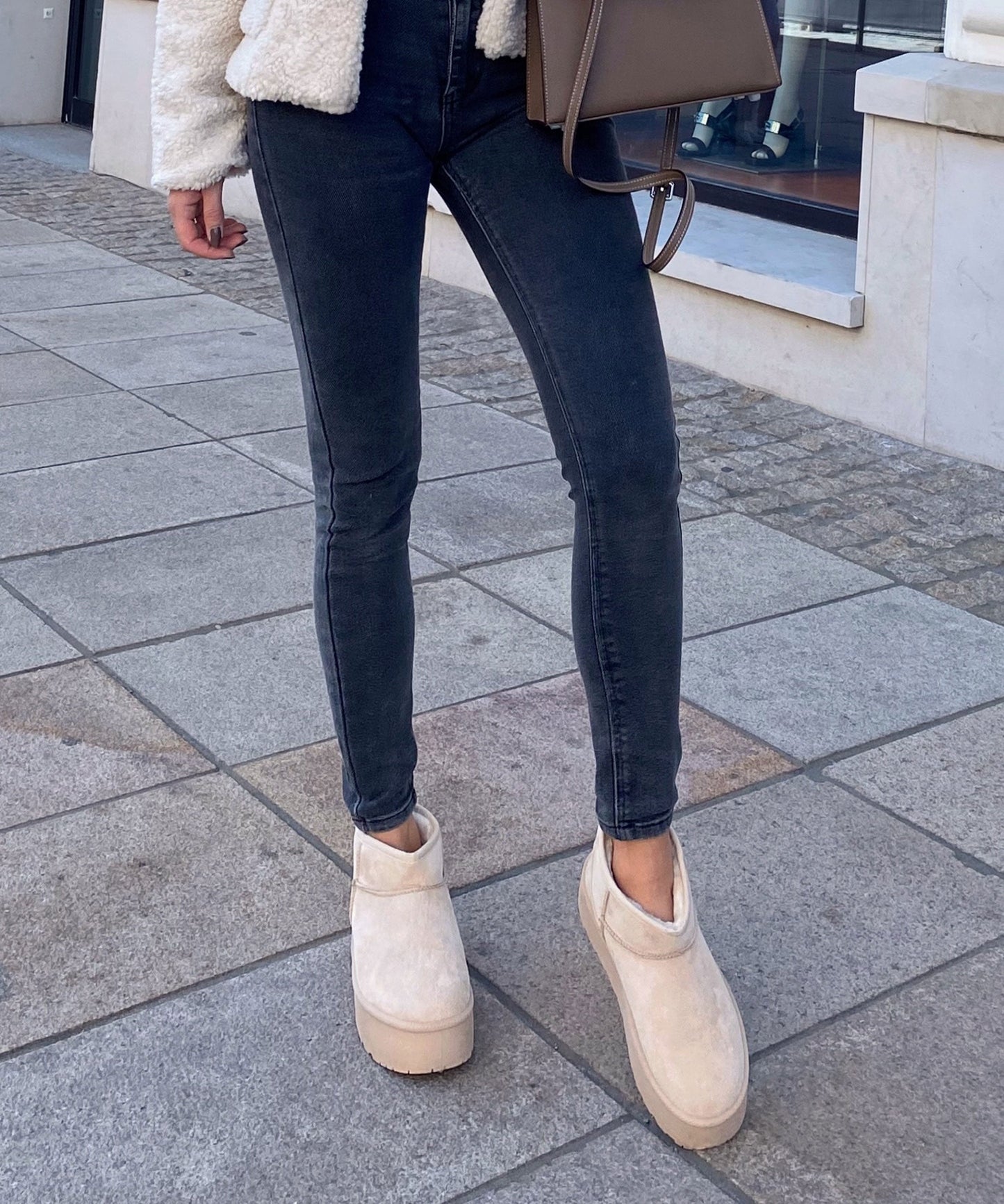 Beige Boots Dames | Warme Voering