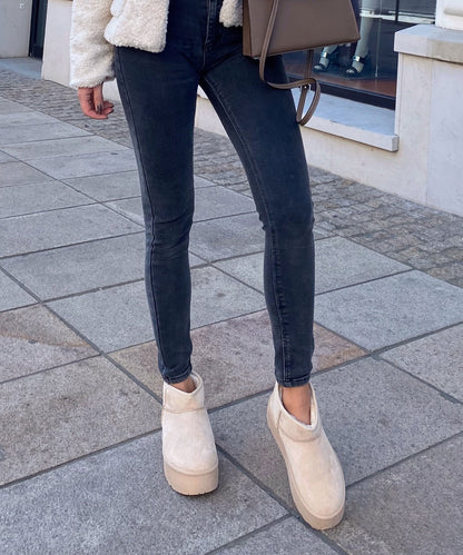 Beige Boots Dames | Warme Voering