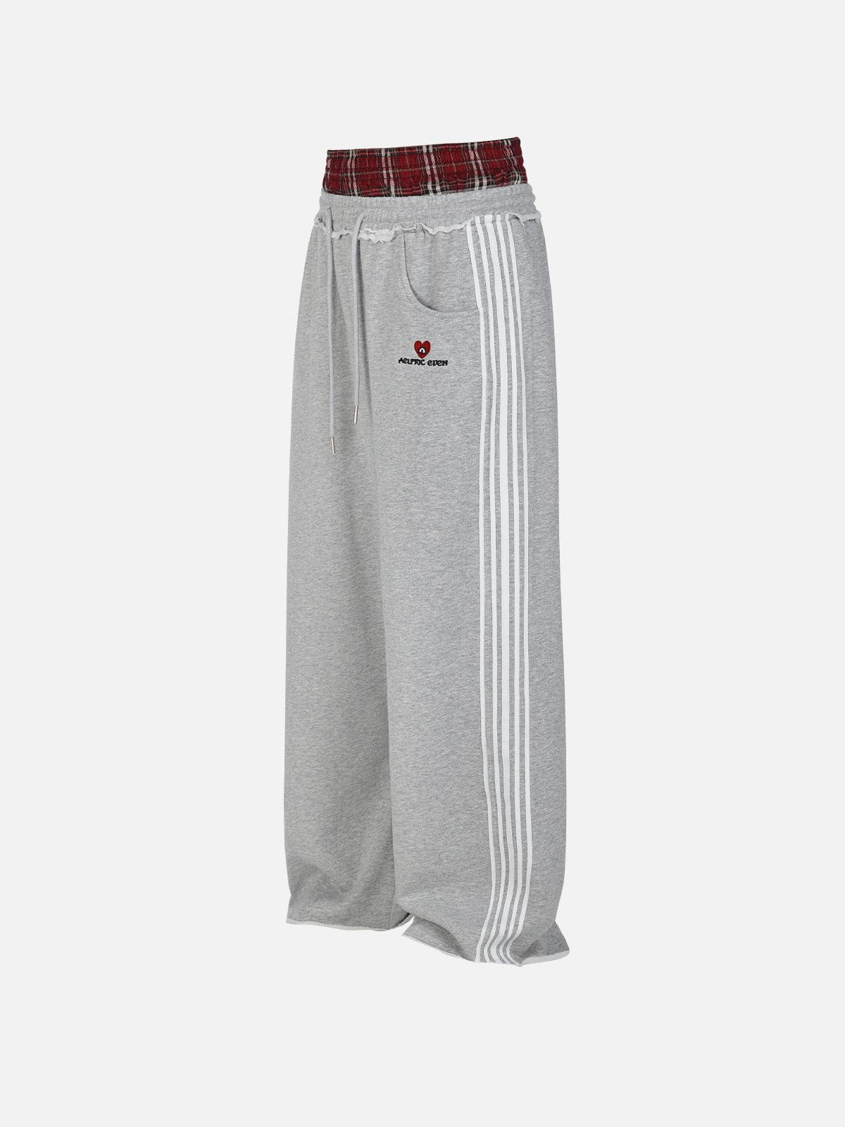 Jazzlyn - Stijlvolle Grijze Joggingbroek met Dubbele Tailleband