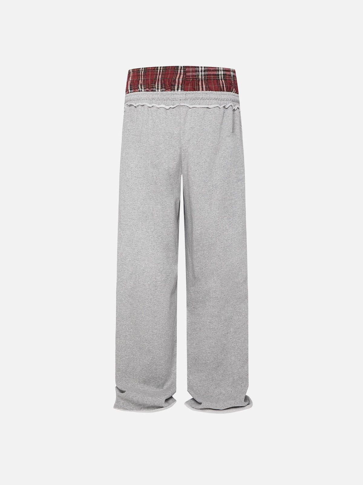 Jazzlyn - Stijlvolle Grijze Joggingbroek met Dubbele Tailleband