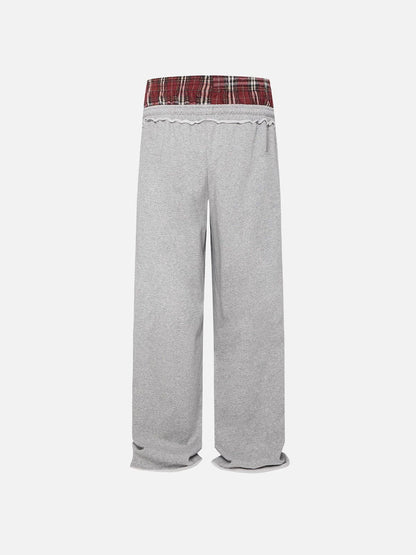 Jazzlyn - Stijlvolle Grijze Joggingbroek met Dubbele Tailleband