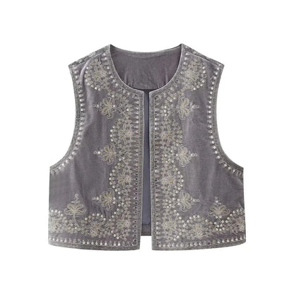 Livaine | Uniek Geborduurd Vest - Tijdloze Luxe