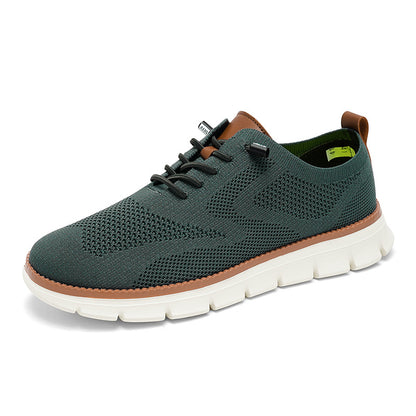 Knitted Casual Sneakers For Men | Lace-Up