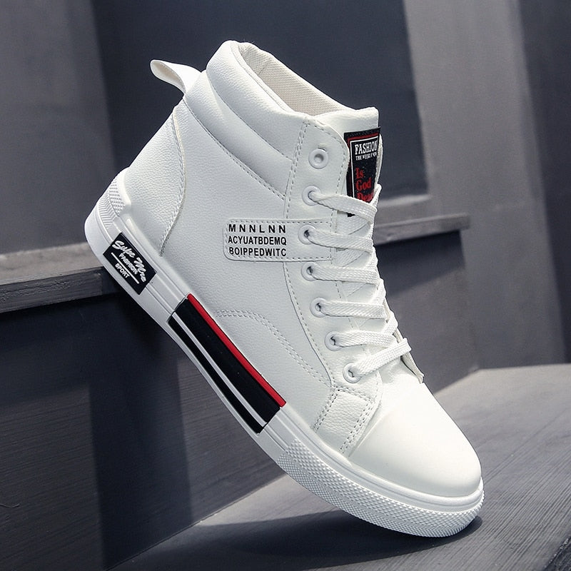 Modieuze Heren High-Top Sneakers – Comfortabele en Trendy Casual Schoenen